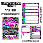 First Letter Cards - Splatter