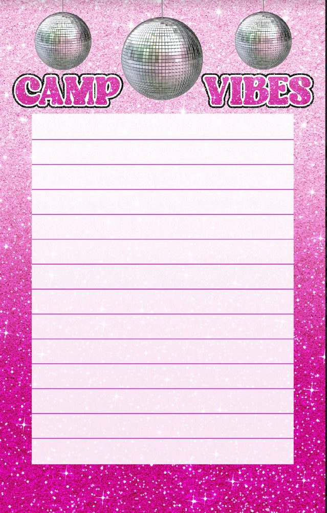 Disco Balls Lined Notepad