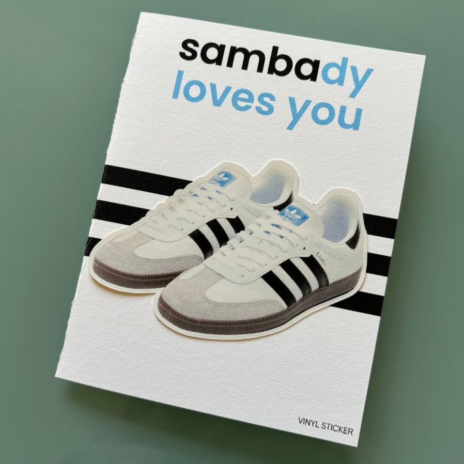 Samba Sticker Note Card