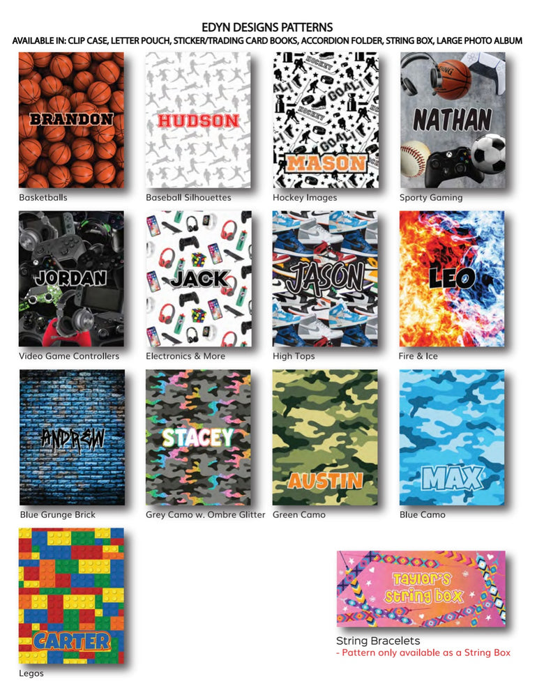Edyn Designs Trading Card Book - Choose Your Pattern