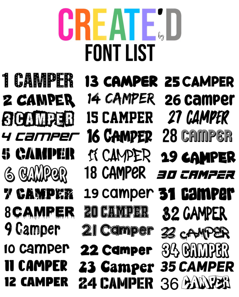 Storage Bin Labels – Camprageous Gifts