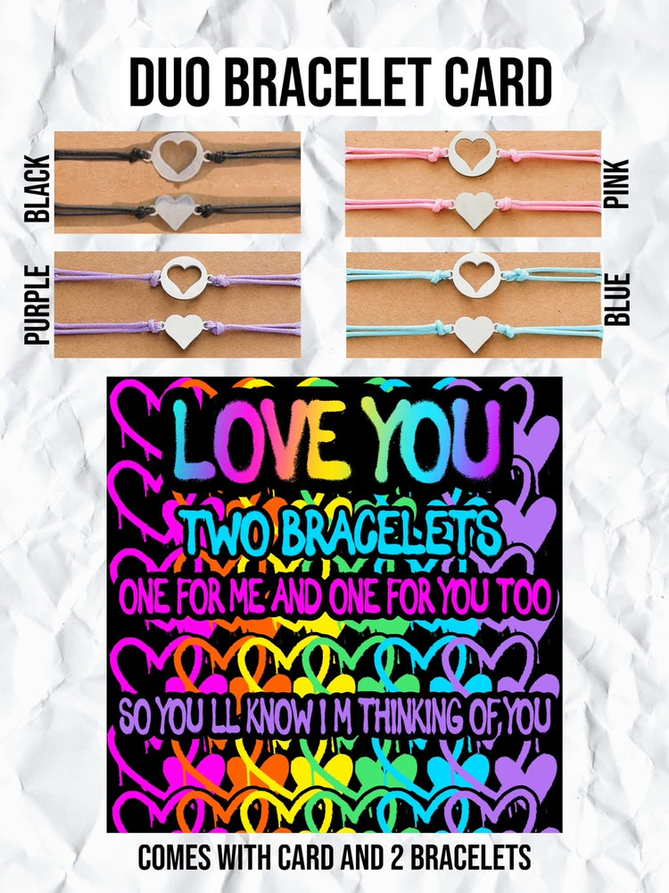 Duo Bracelet Card - Love You