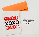 Card from Home - Grandma XOXO Grandpa