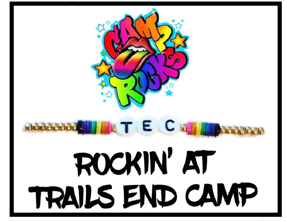 Single Strand "Rockin' at Camp" Bracelet on a Card