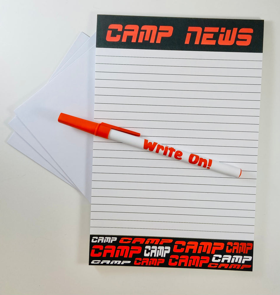 Camp News Notepad w/ Pen