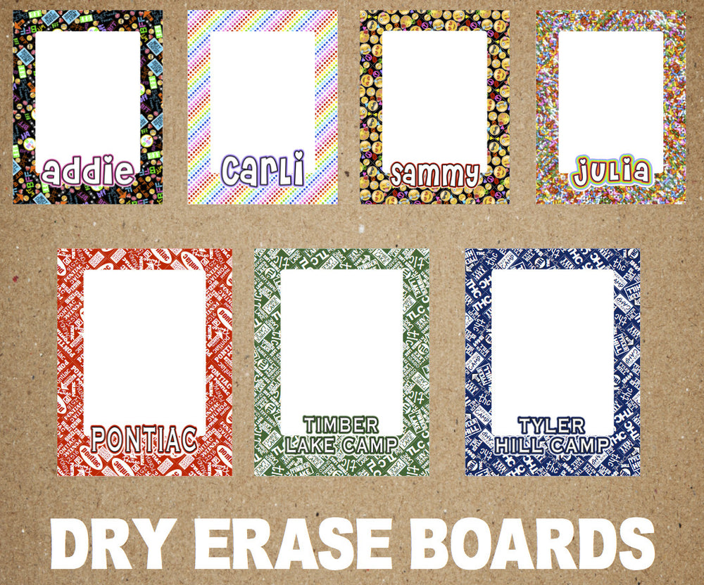 Namedrops Metallic Dry Erase Board - Choose your Pattern