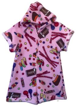 Pajama Shorts Romper - Mixed Candy