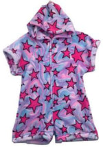 Pajama Shorts Romper - Swirly Stars