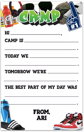 Camp Things Personalized Fill-In Notepad