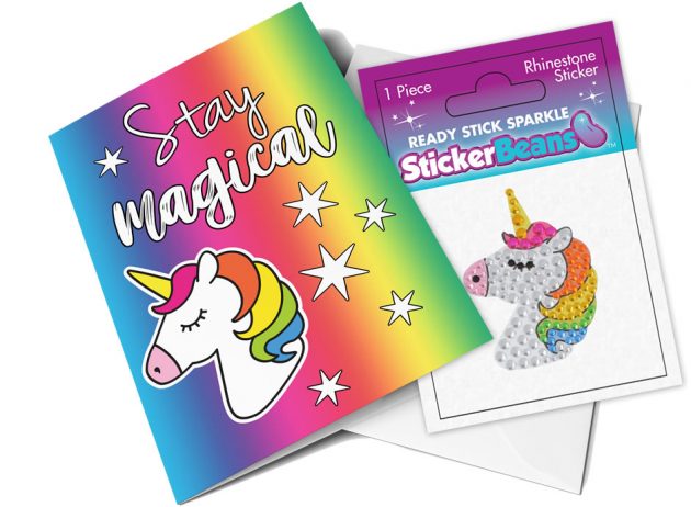 StickerBeans Card - Stay Magical (unicorn)