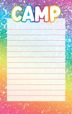 Brights w White Splatter Lined Notepad