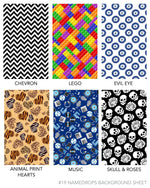 Namedrops Pillows - choose your pattern