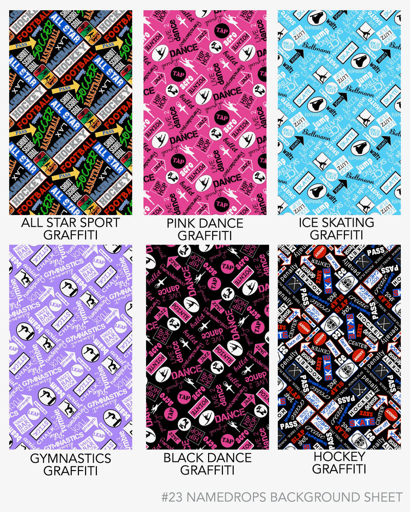 Namedrops Pillows - choose your pattern