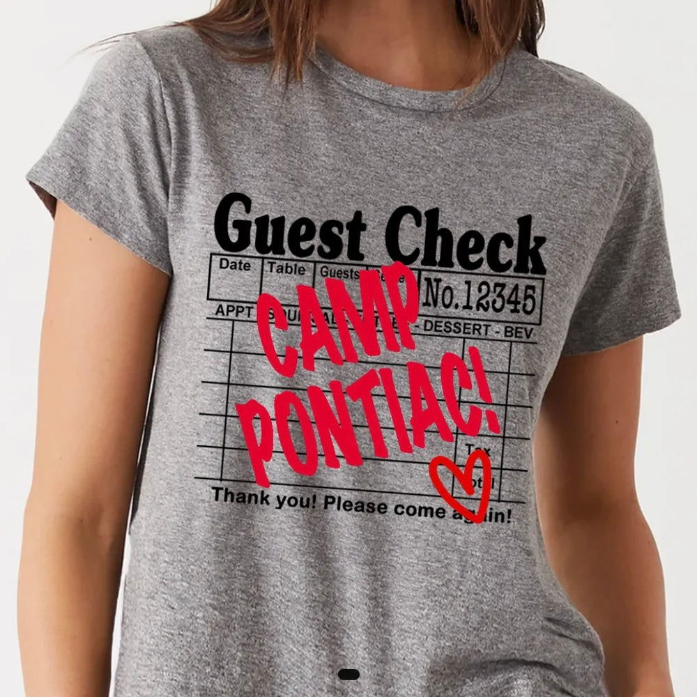 Camp Guest Check Tee or Cut Tank