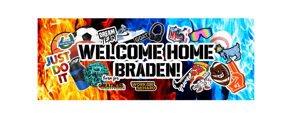 Welcome Home Banner - All Boy