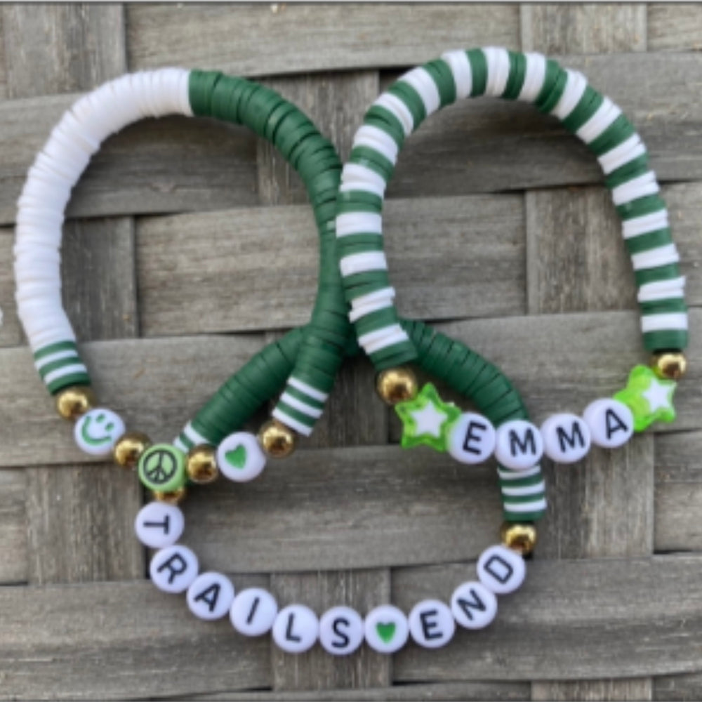 Half & Half Camp Color Clay Bracelet Set