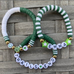 Half & Half Camp Color Clay Bracelet Set