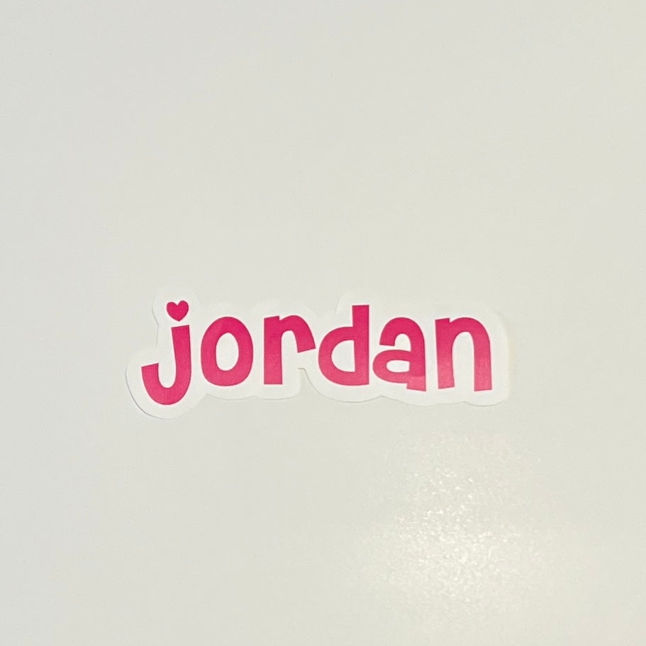 Sample Sale - Jordan - Small Decal