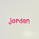 Sample Sale - Jordan - Small Decal