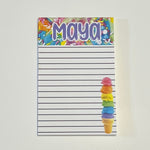 Sample Sale - Maya - Stacked Ice Cream Striped Notepad
