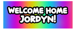 Welcome Home Banner - Rainbow Ombre