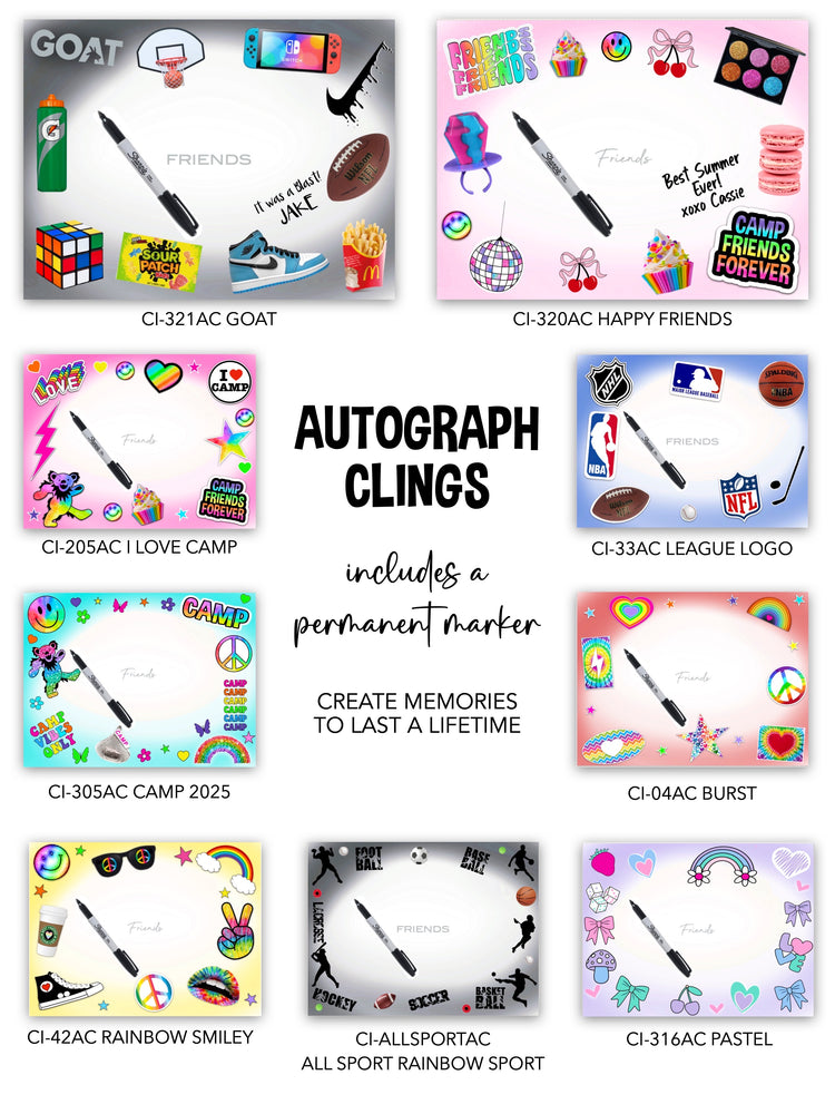 Rectangle Autograph Clings