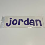 Sample Sale - Jordan - Large Decal