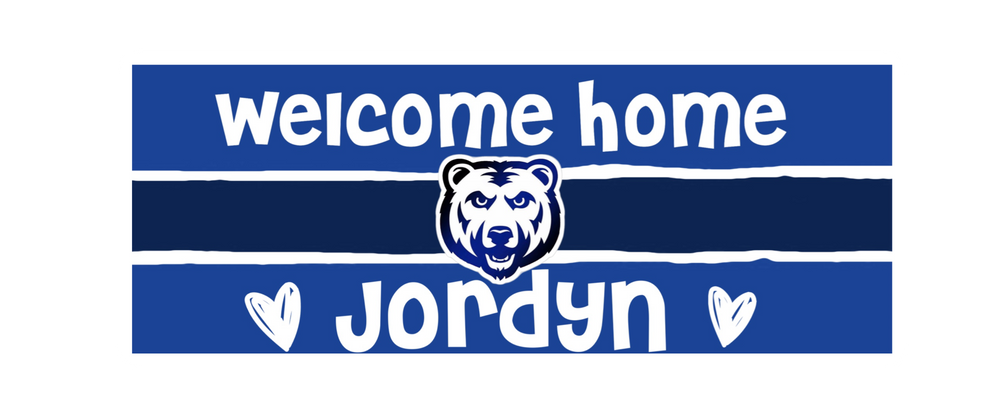 Welcome Home Banner - Logo'd with Hearts