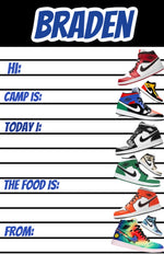 Boy Sneakers Fill-In Custom Notepad
