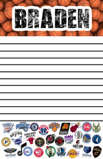 Basketball Logos Custom Notepad