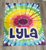 Sample Sale - Lyla - Rainbow Tie Dye Blanket