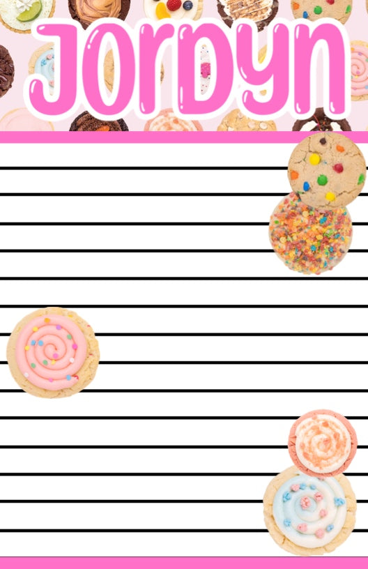 Cookie Treats Custom Notepad