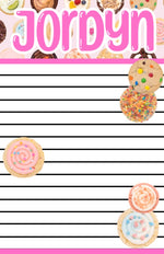 Cookie Treats Custom Notepad