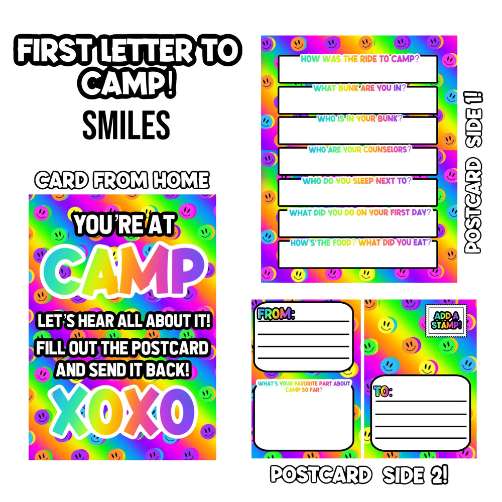 First Letter Cards - Smiles