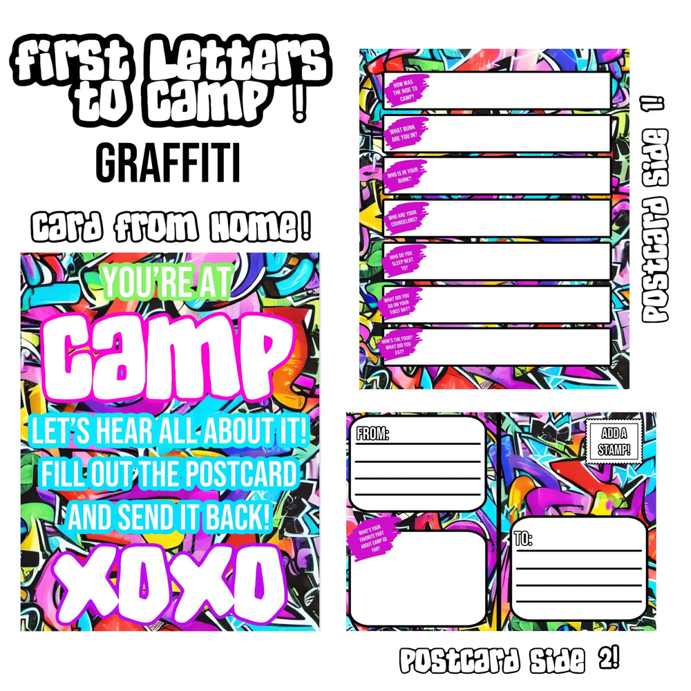 First Letter Cards - Graffiti