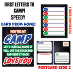 First Letter Cards - Speedy