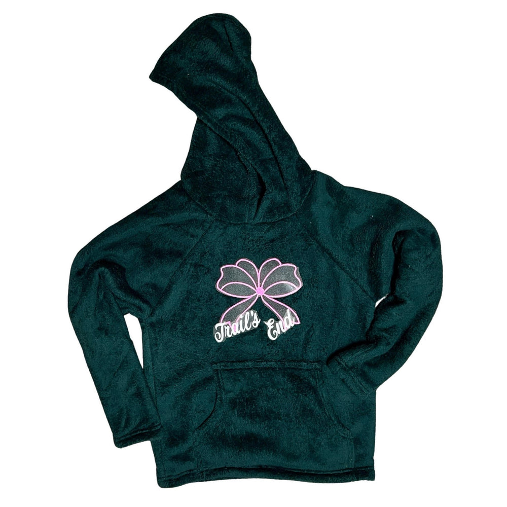 Pajama Hoodie with Bow with Camp Name Overlay