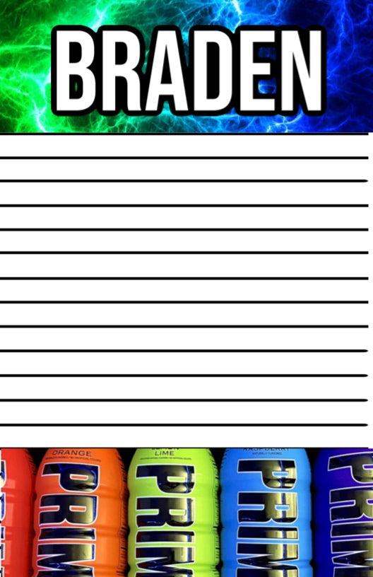 Electric Prime Custom Notepad – Camprageous Gifts