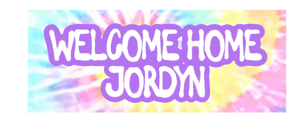 Welcome Home Banner - Pastel Tie Dye