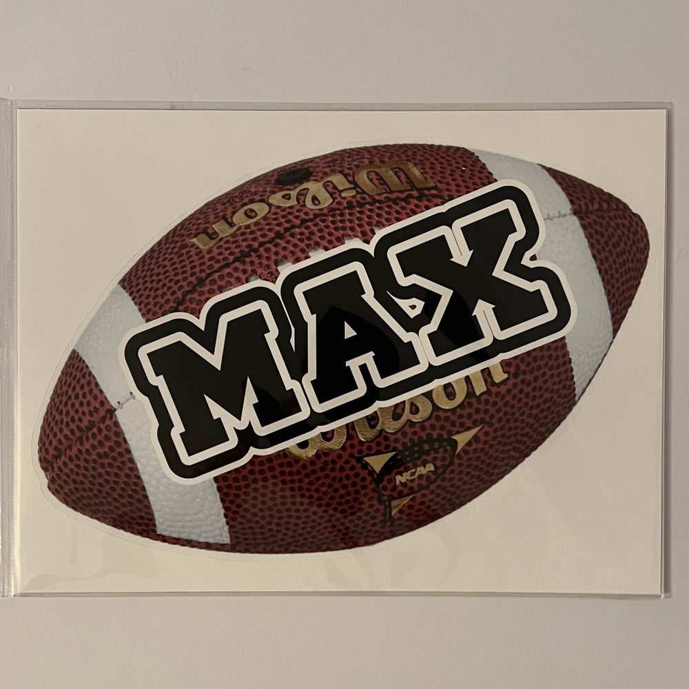 Sample Sale - Max - Football Decal