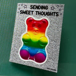 Gummy Bear Sticker Note Card