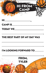 New Basketball Personalized Fill-In Notepad