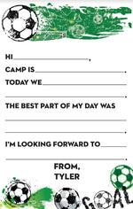 New Soccer Personalized Fill-In Notepad