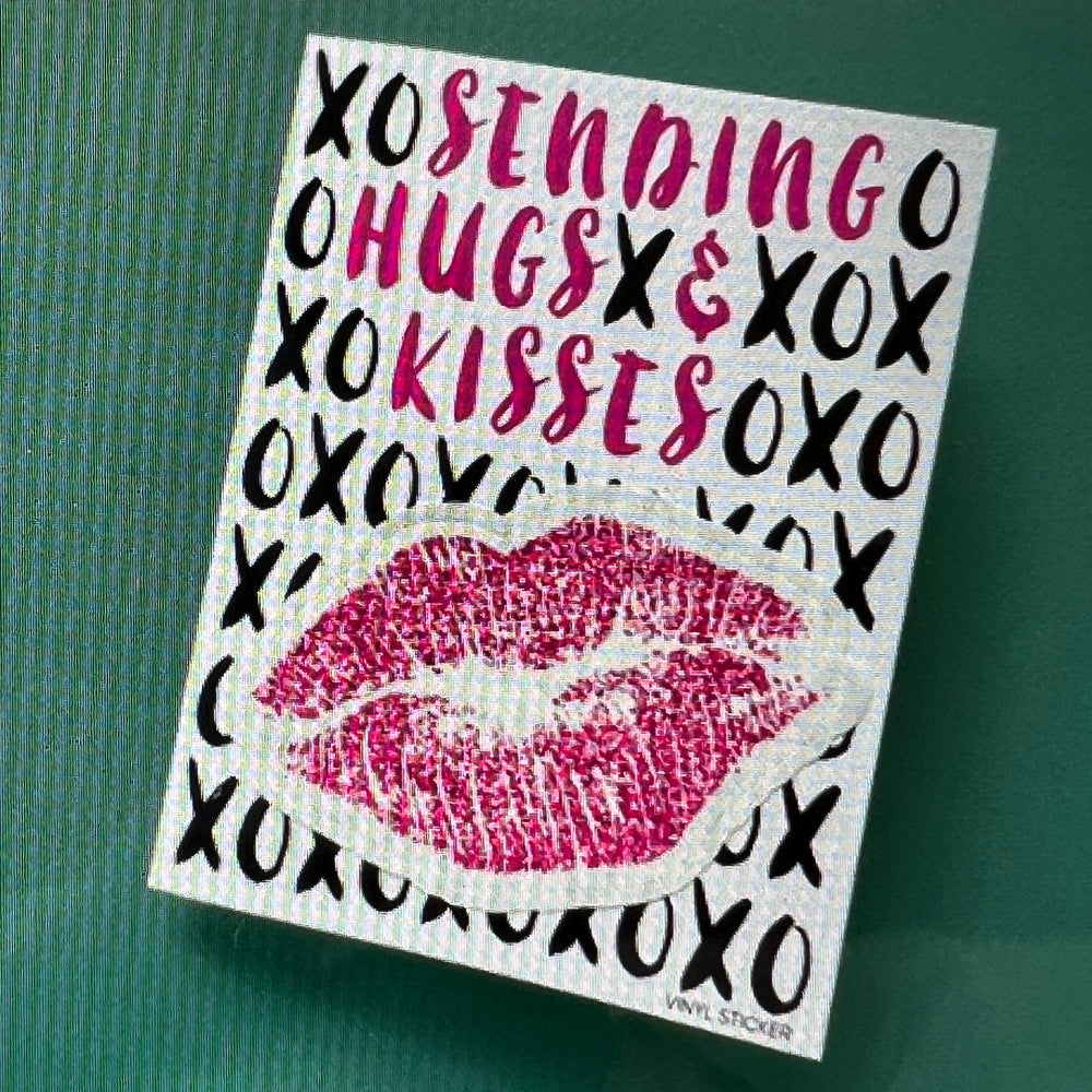 Kiss Sticker Note Card