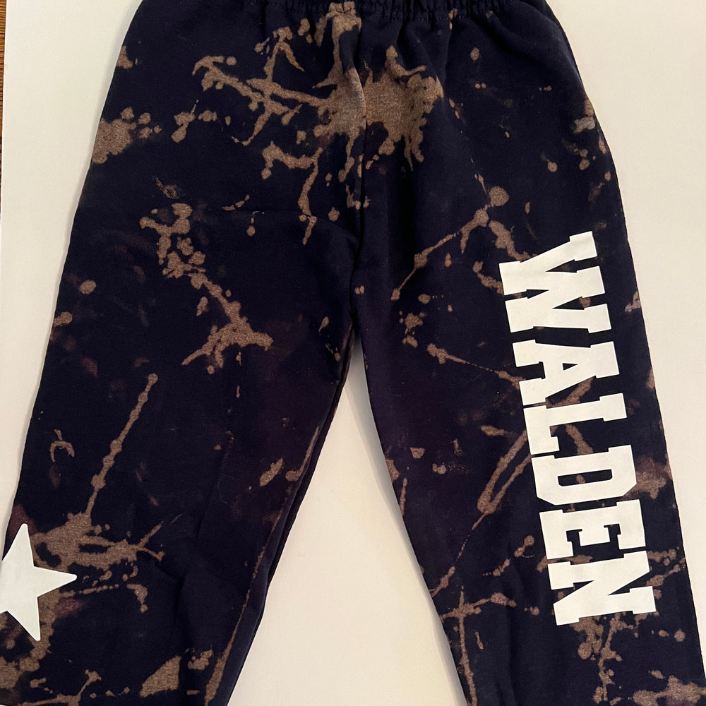 Sample Sale - Walden - Navy Bleached Sweatpants with Stars