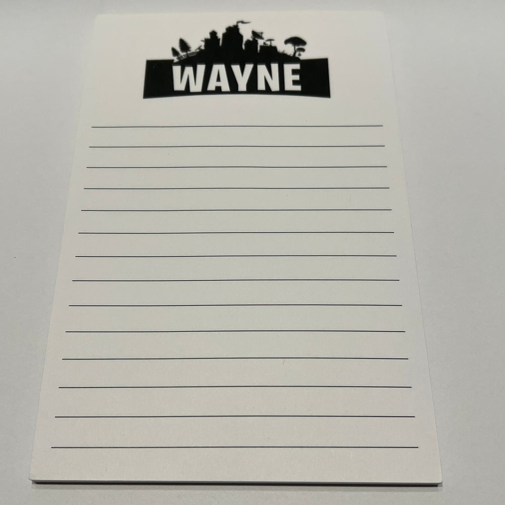 Sample Sale - Wayne - Striped Notepad