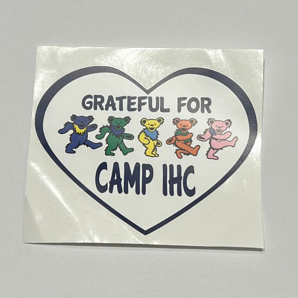 Sample Sale - Camp IHC - Grateful for Dancing Bears Decal
