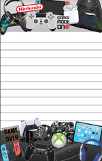 Gaming Collage Lined Notepad