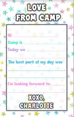 Sparkly Stars Personalized Fill-In Notepad