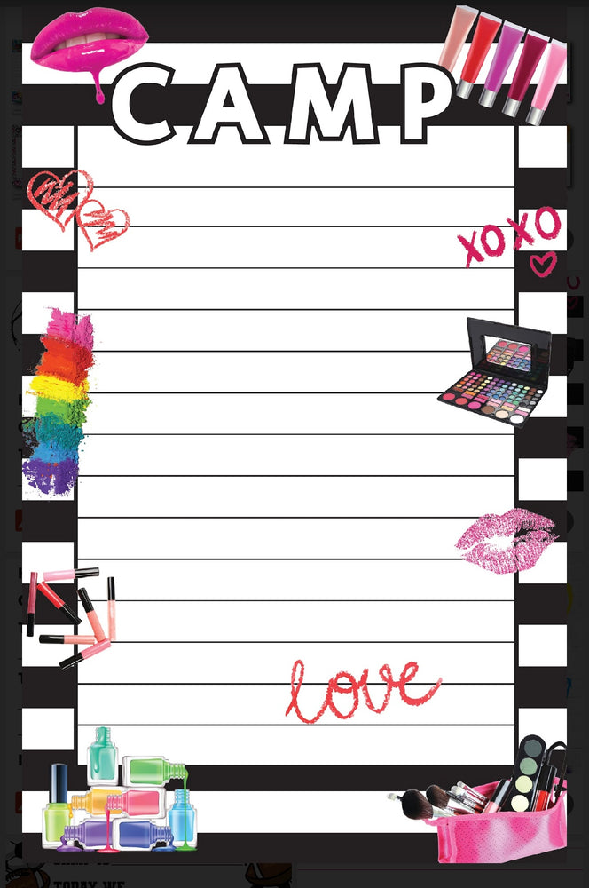 Make Up Collage Lined Notepad